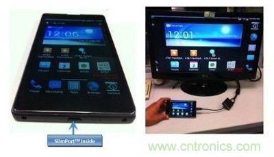 SlimPort支持新一代智能機和平板電腦連接至任何高清顯示設(shè)備,并兼容MyDP標(biāo)準