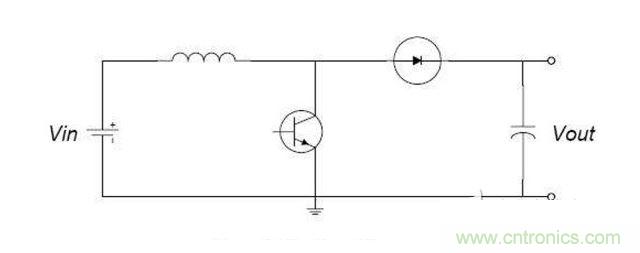boost開關升壓電路的原理圖