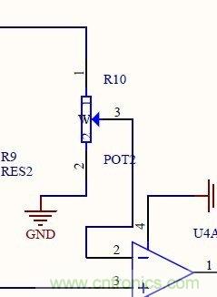 在電路中滑動阻值時，電位器的電壓會發生什么變化？