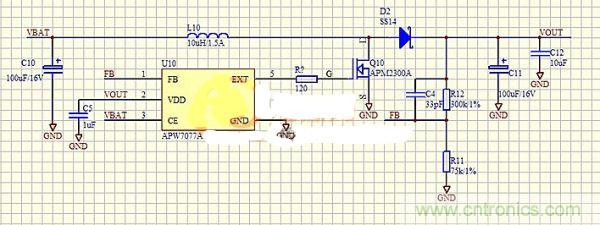 在MOS管G級和升壓芯片之間添加電阻有什么意圖？