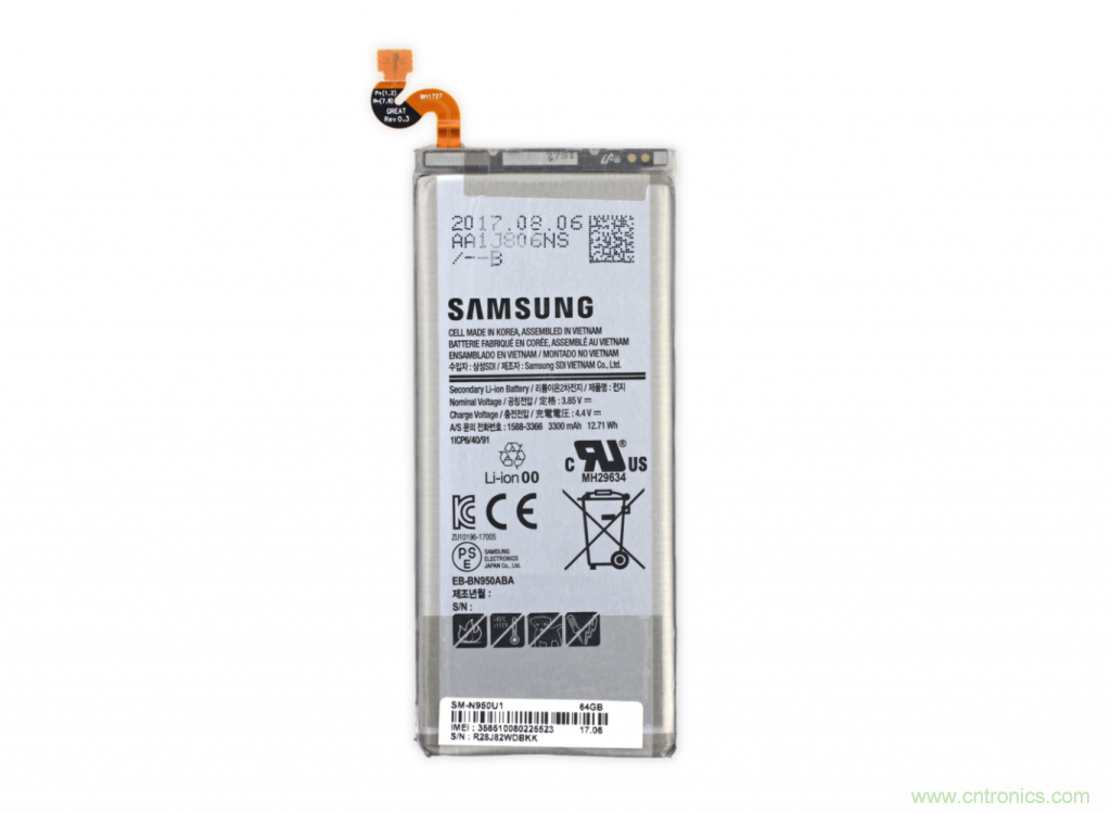 三星Note 8拆解，模塊化+分離式設(shè)計(jì)成趨勢(shì)？