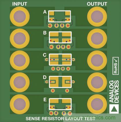 改進低值分流電阻的焊盤布局,優化高電流檢測精度