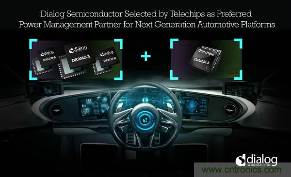 Dialog成為Telechips優選電源管理合作伙伴，助力下一代汽車平臺