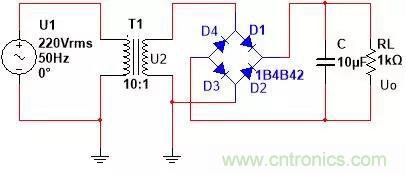 如何選擇單相橋式整流濾波電路中的電容電阻? 如何選擇單相橋式整流濾波電路中的電容電阻?