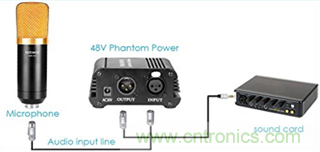 TPS61391升壓變換器,為電容麥克風提供48V超低噪聲幻象電源