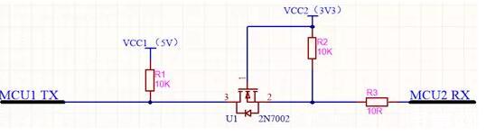 不同的電平信號的MCU如何進行串口通信？
