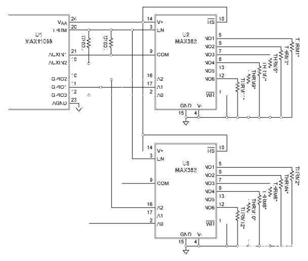 測量電池管理系統中的多個溫度，并節省電力